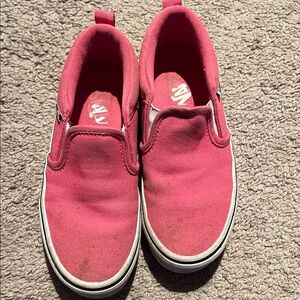 Vans Kids Fuchsia Slip-On Sneakers
